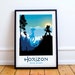 Horizon Game Art, minimalist, posters, home decor, gaming print, wall art, video game art, computer game art, gamer gifts