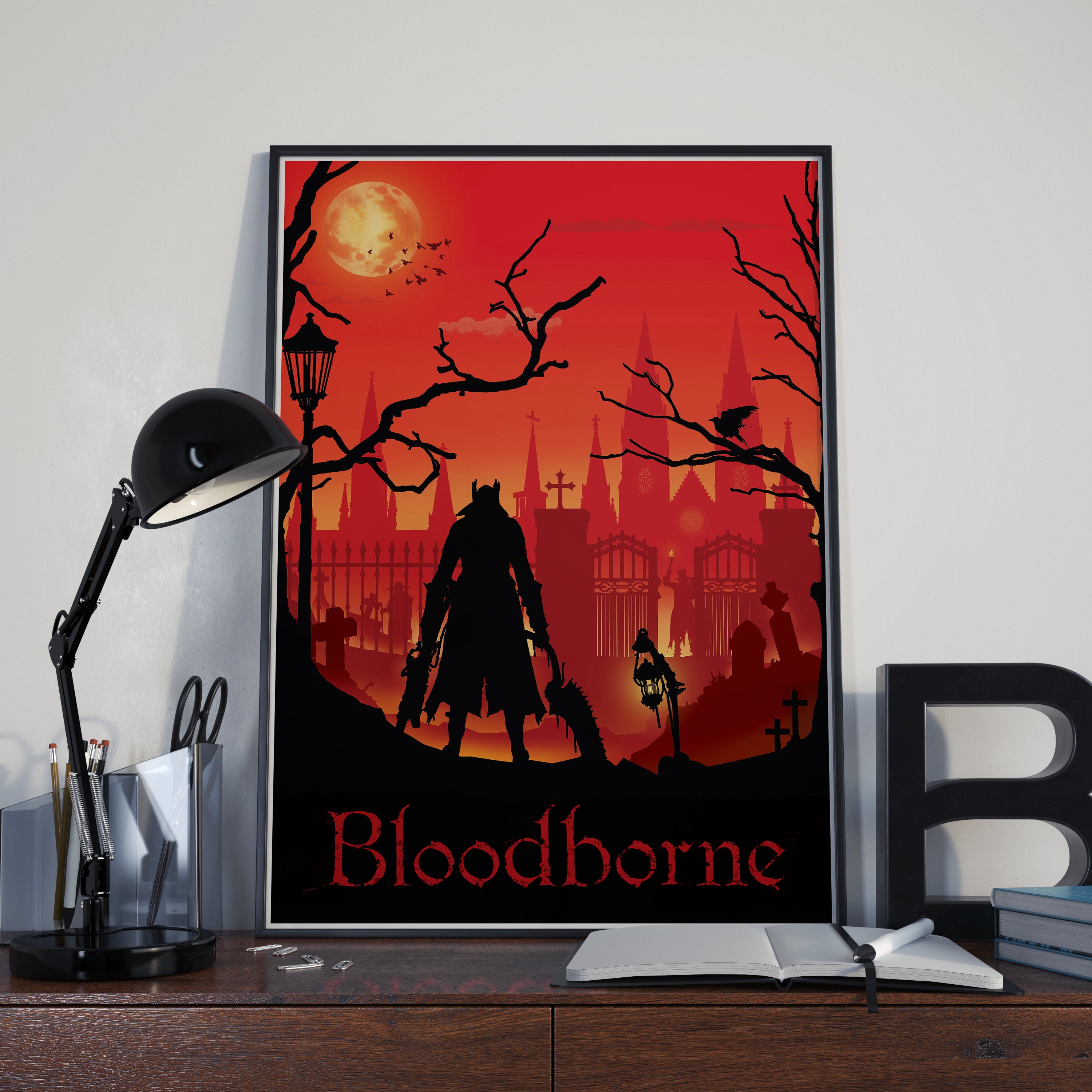 Poster Décoratif Sur Toile Bloodborne Game - Impression D'art Moderne Pour Chambre à Coucher - 60 X 90 Cm