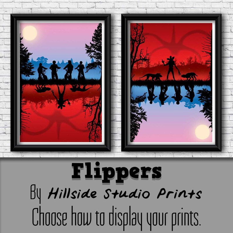 Stranger Things Art Poster Flippers range minimalist image 4