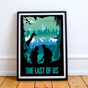 The Last of Us Game Art, Full Page, minimalist, poster, home decor, gaming print, wall art, video game print, computer game art, gamer gift image 1