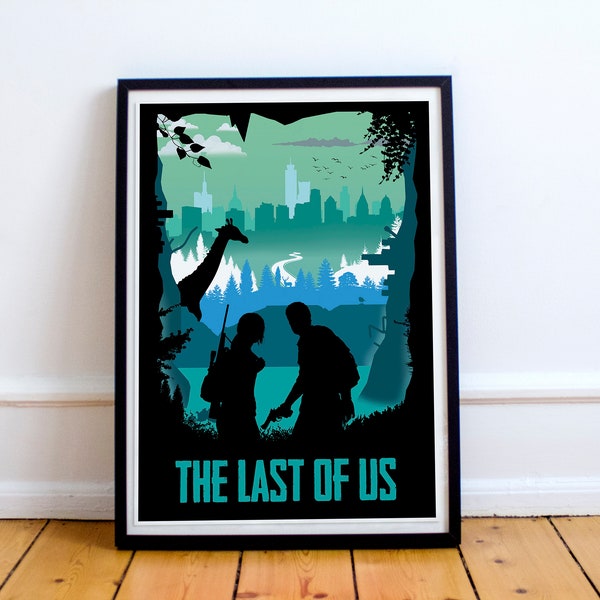 The Last of Us Game Art, Full Page, minimalist, poster, home decor, gaming print, wall art, video game print, computer game art, gamer gift