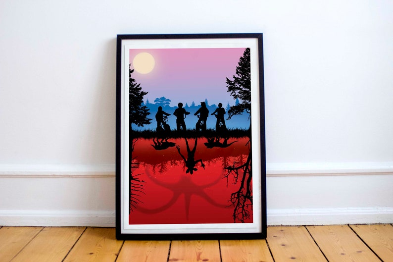 Stranger Things Art Poster Flippers range minimalist image 1