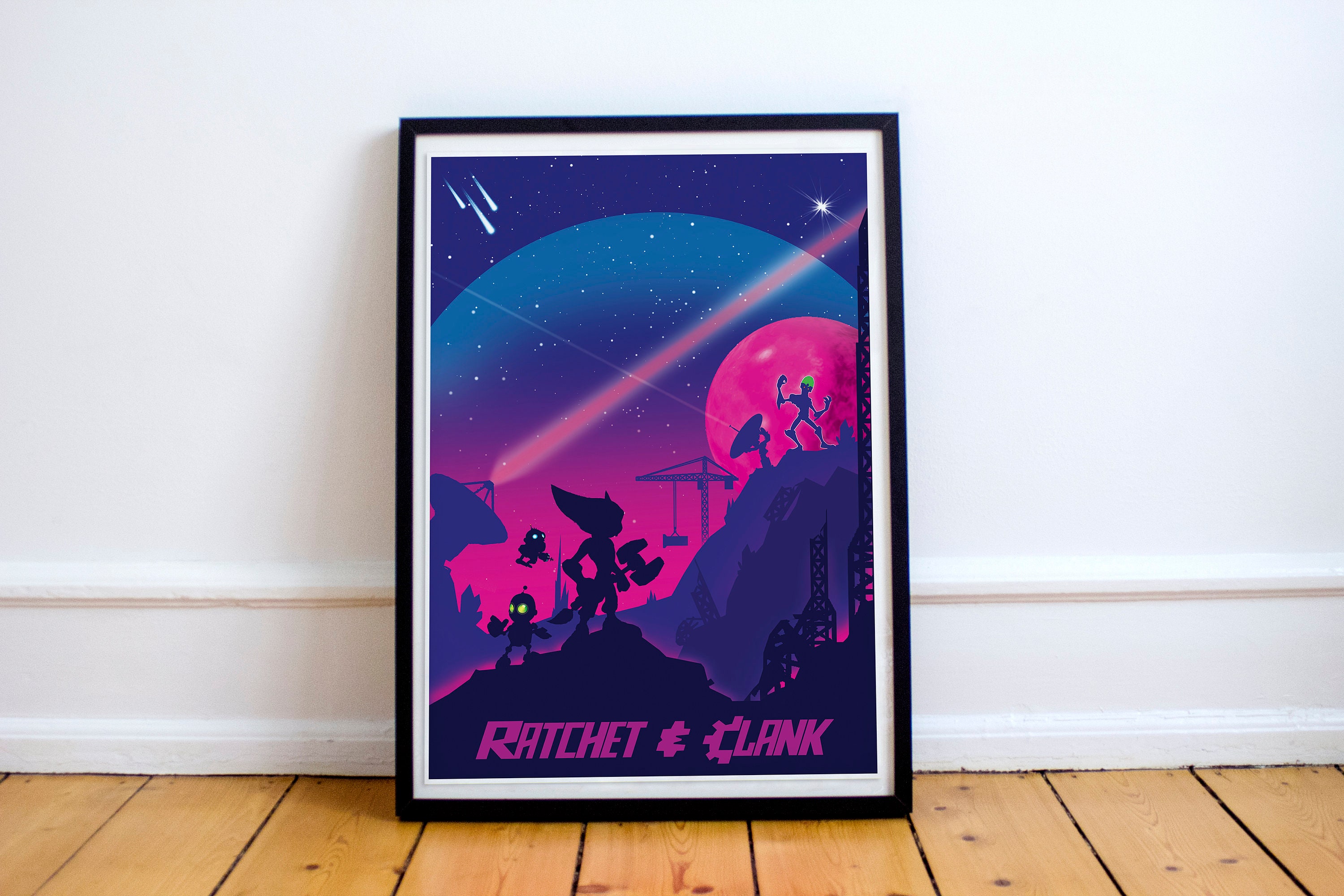 Ratchet and Clank Rift Apart Playstation 4 5 PS4 PS5 Game PC Art Print  Poster