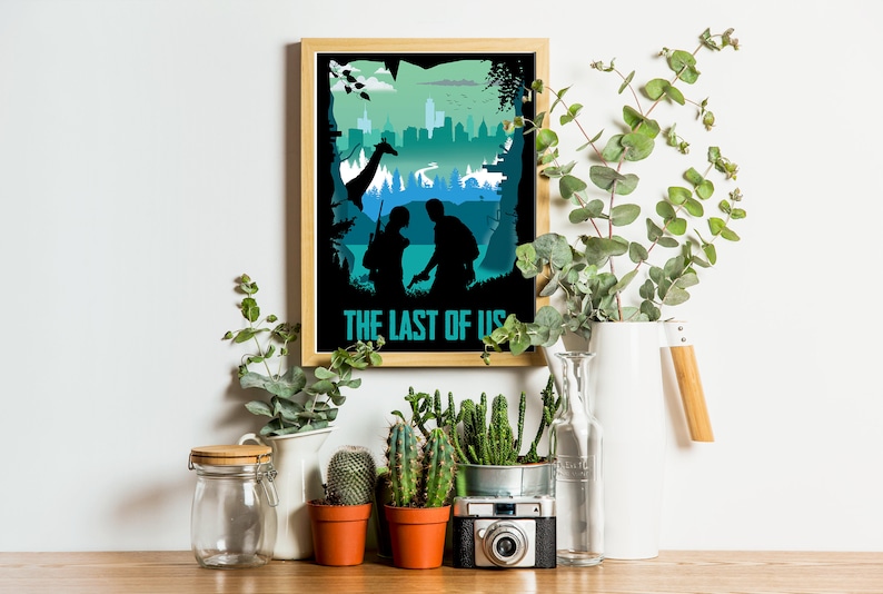 The Last of Us Game Art, Full Page, minimalist, poster, home decor, gaming print, wall art, video game print, computer game art, gamer gift image 3