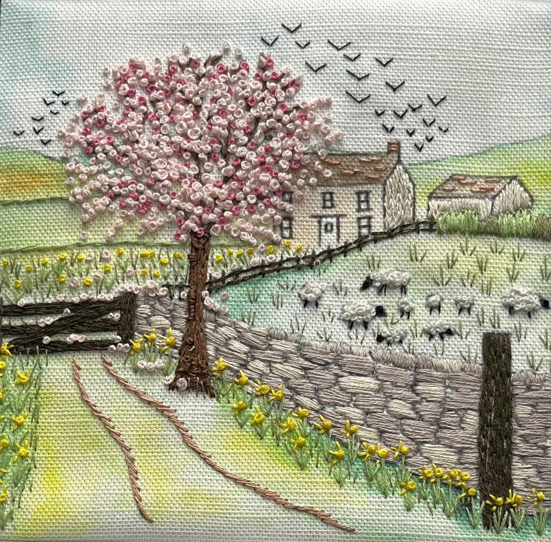 Spring in the Yorkshire Dales, Pre Printed Colour Fabric Pattern ...