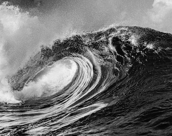 Frame Tv Art - Black & White Wave