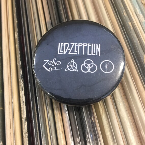 Vintage LED ZEPPELIN Button Pinback Button ZEP Etsy