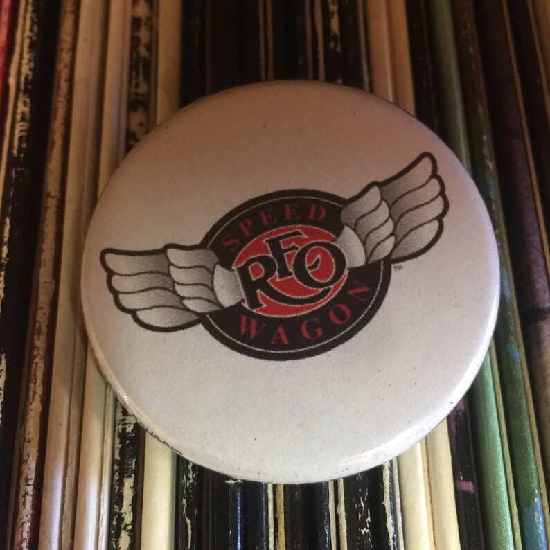 80s Rock! pinback button 1980s REO SPEEDWAGON Button