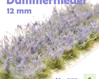 395 / Dusk Lilac / Premium Grass Tufts / High Tufts / 24 Pieces