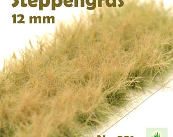 391 / Steppe Grass / Premium Grass Tufts / High Tufts / 24 Pieces