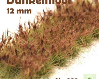 392 / Dark Moor / Premium Grass Tufts / High Tufts / 24 Pieces