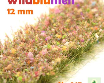 367 / Wildflowers / Premium Grass Tufts / High Tufts / 24 Pieces