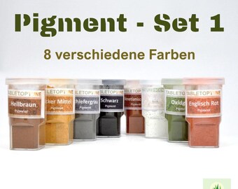 Pigment Set No. 1 / Patina / Aging / Weathering / 8 Shades