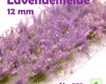 389 / Lavender Heath / Premium Grass Tufts / High Tufts / 24 Pieces