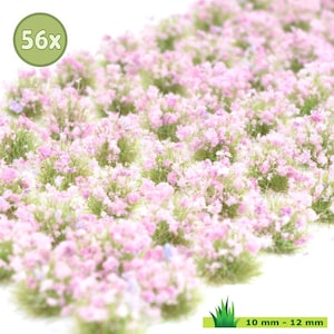 221 - Bordeaux Flowering / Grass Tufts XL / Grass Tufts / 56 pieces