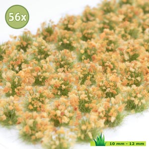 231 - Brown Mix / Grass Tufts XL / Grass Tufts / 56 pieces