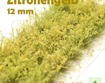 365 / Lemon Yellow / Premium Grass Tufts / High Tufts / 24 Pieces