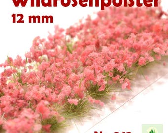 362 / Wild Rose Cushions / Premium Grass Tufts / High Tufts / 24 Pieces