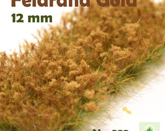 383 / Field Edge Gold / Premium Grass Tufts / High Tufts / 24 Pieces
