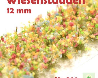 364 / Meadow Perennials / Premium Grass Tufts / High Tufts / 24 Pieces