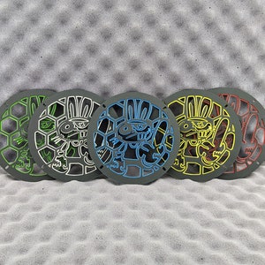 Rabbit 5.25&quot; Speaker protective mesh with a spacer, custom speaker protective grill, flat