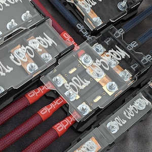 Positiver und negativer Stromverteiler ANL Sicherungskasten Auto Stromverteilerblock Auto Verstärker Audio Splitter Sicherungskasten ANL Sicherungshalter