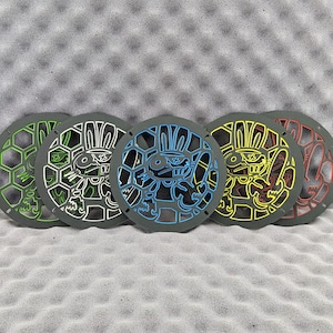 Rabbit 6.5&quot; Speaker protective mesh with a spacer, custom speaker protective grill, flat