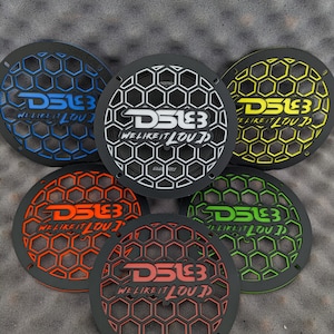 DS18 8&quot; Speaker protective mesh with a spacer, custom speaker protective grill, flat