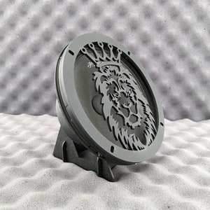 LION1 Lautsprecher-Schutzgitter mit einem Abstandshalter, Lautsprecher-Schutzgitter, 2er-Set, flach