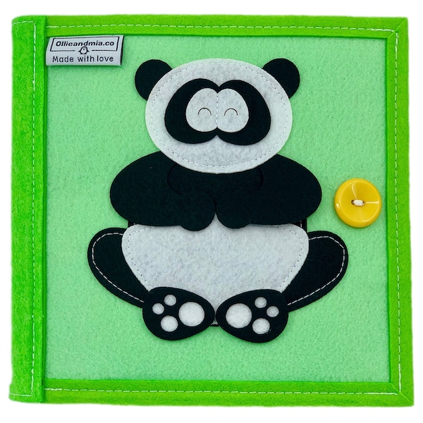 Handgemachtes Quiet Book - Big Panda and Friends