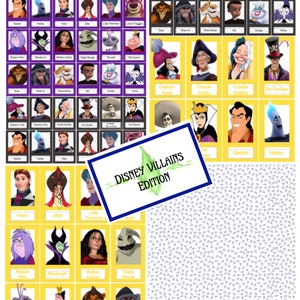 Medium Villain Themed Guess Who? PDF Download