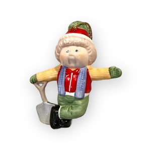 Vintage 1984 Ceramic Cabbage Patch Kids Doll Christmas Tree Holiday Ornament