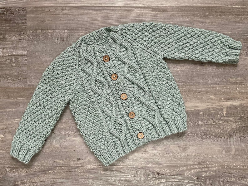 Aran Cardigan Hand Knit Sweater for Baby Irish Sweater Etsy
