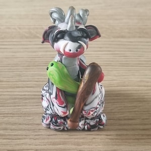 Xanthe: Dragon Sculpture/Dragon Figurine/ Polymer Clay Dragon/ Dragon Gift/ Dragon Decor/ Fantasy Sculpture/ Collectable Dragon