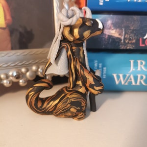 Abarbaree: Dragon Sculpture/Dragon Figurine/ Polymer Clay Dragon/ Dragon Gift/ Dragon Decor/ Fantasy Sculpture/ Collectable Dragon