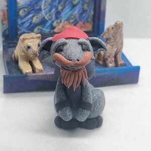 Cabeiro: Dragon Sculpture/Dragon Figurine/ Polymer Clay Dragon/ Dragon Gift/ Dragon Decor/ Fantasy Sculpture/ Collectable Dragon