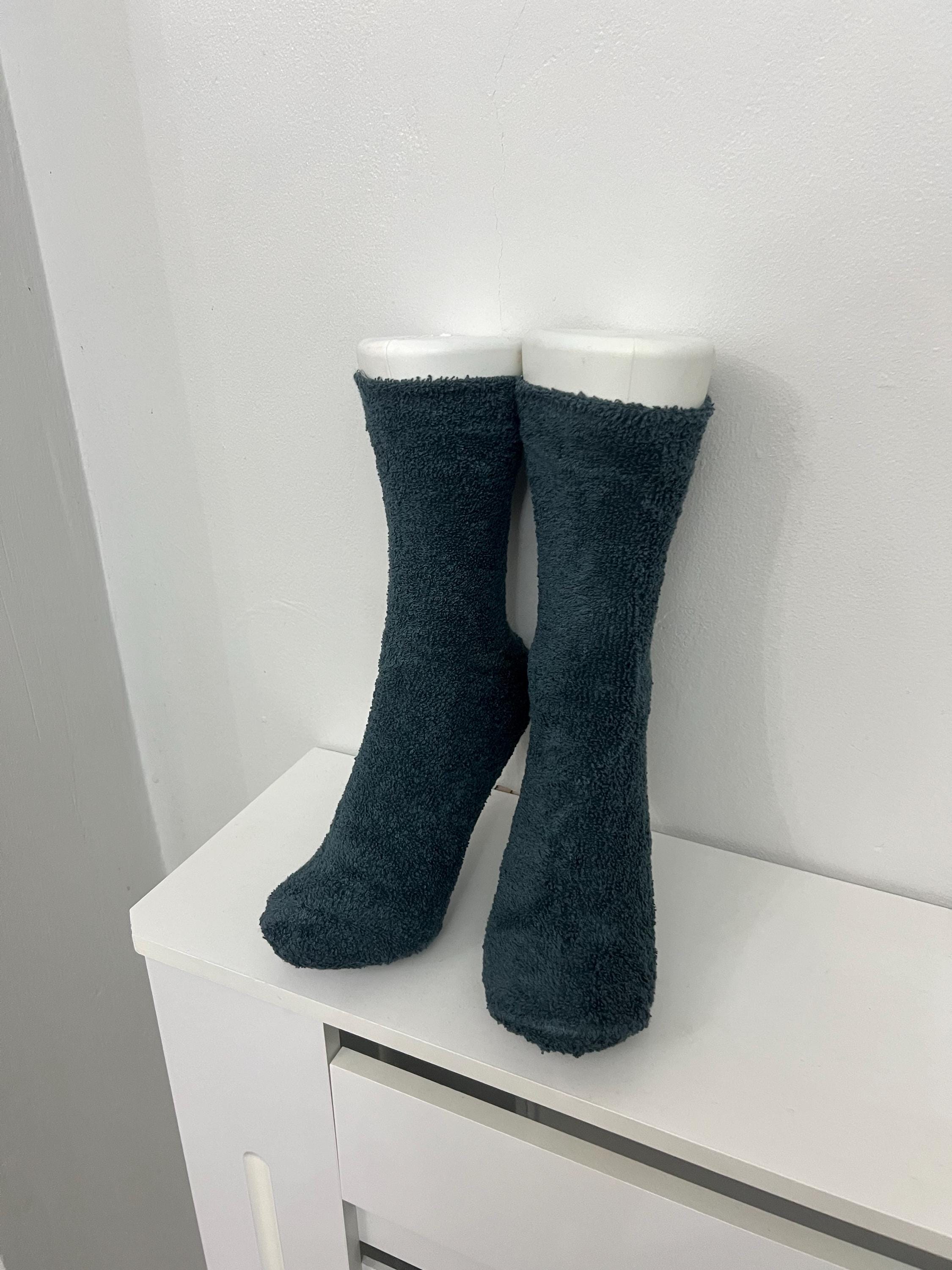 Cotton Terry Socks (6 Pairs) - UK 4-7, Black, Navy, Grey - Etsy