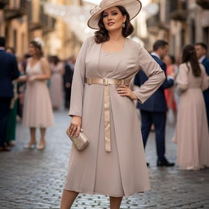 plus size elegant white dresses Plus Size White Satin V-Neck Gown by Cinderella Divine 7469WW