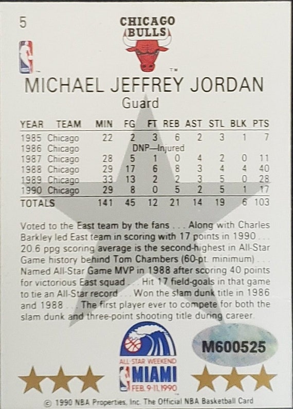 Michael Jordan Signed Card RARE