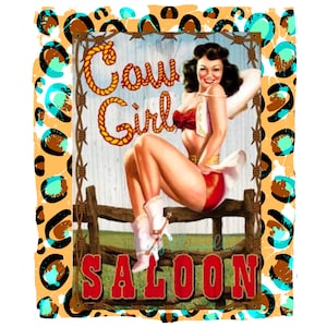 Vintage Cowgirl Clipart-300 DPI-PNG- This Design is perfect for scrapbooking, T-shirt Transfers and Sublimation Products.