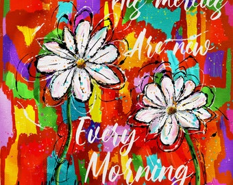 His Mercies are new every morning/png/300dpi/Christian digital design download