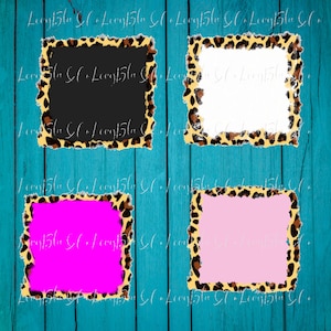 Leopard Print Design Background for sublimation.  Each frame is 300 DPI and in a PNG format. Scrapbooking-T-shirts-Printables etc...