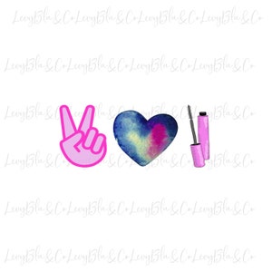 This Make-up digital download is a high resolution 300 DPI PNG file. This file is used for t-shirt designs, transfers,  and sublimation.