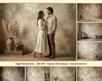 36 fondos digitales de estudio de viejos maestros, fondos de maternidad, fotografía de bodas, superposiciones de texturas de bellas artes, fondos de Photoshop