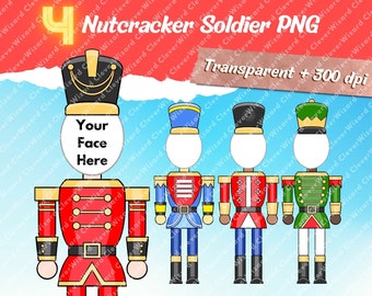 Faceless Christmas Nutcracker Soldier PNG, Nutcracker Soldier Clipart, Christmas Sublimation, Christmas Ballet, Christmas decoration