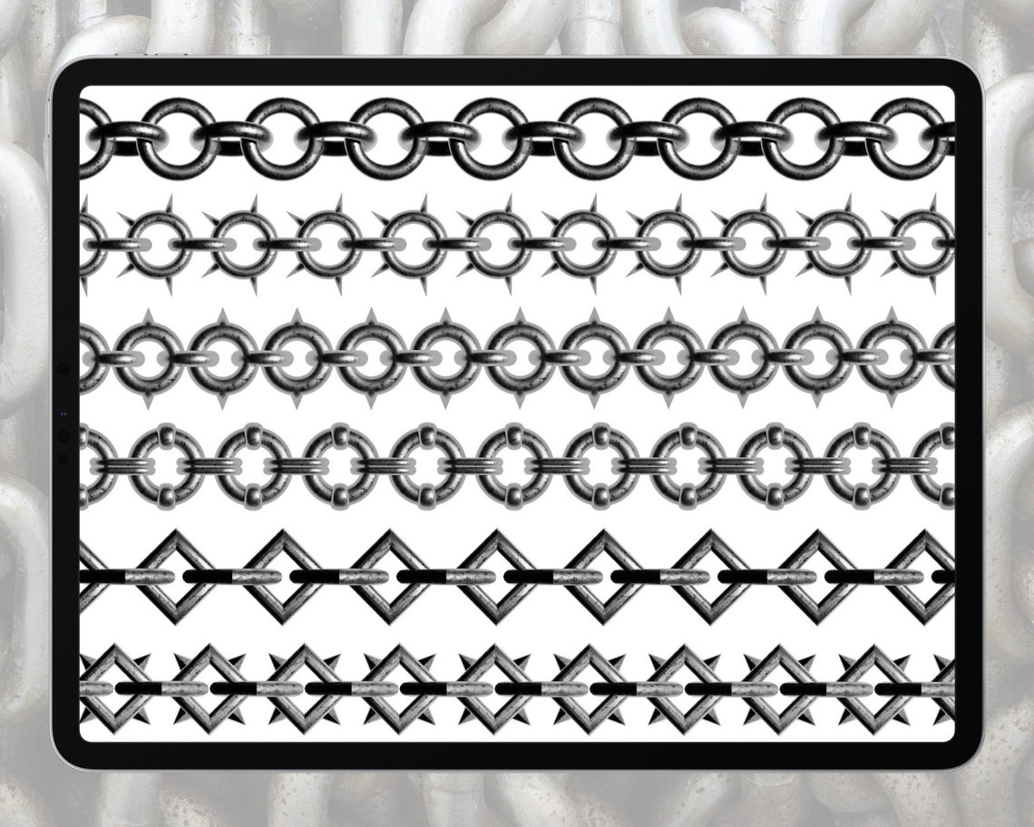 Chain Brush Set for Procreate Procreate Chain Brushes Etsy