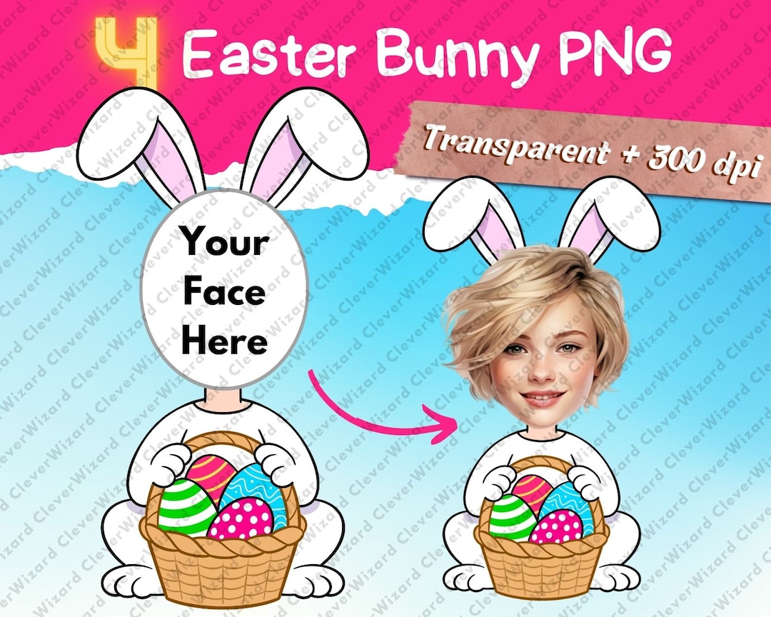 Faceless Easter Bunny PNG, Easter Sublimation, Easter Clipart, Easter ...