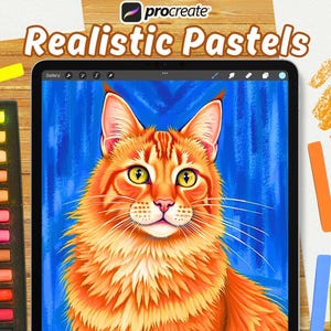 40+ Realistic Pastel brushes for Procreate, Crayon brush for Procreate, Pastel brushset, Chalk brush pack, Dry Pastel, Oil Pastel, Ipad Art