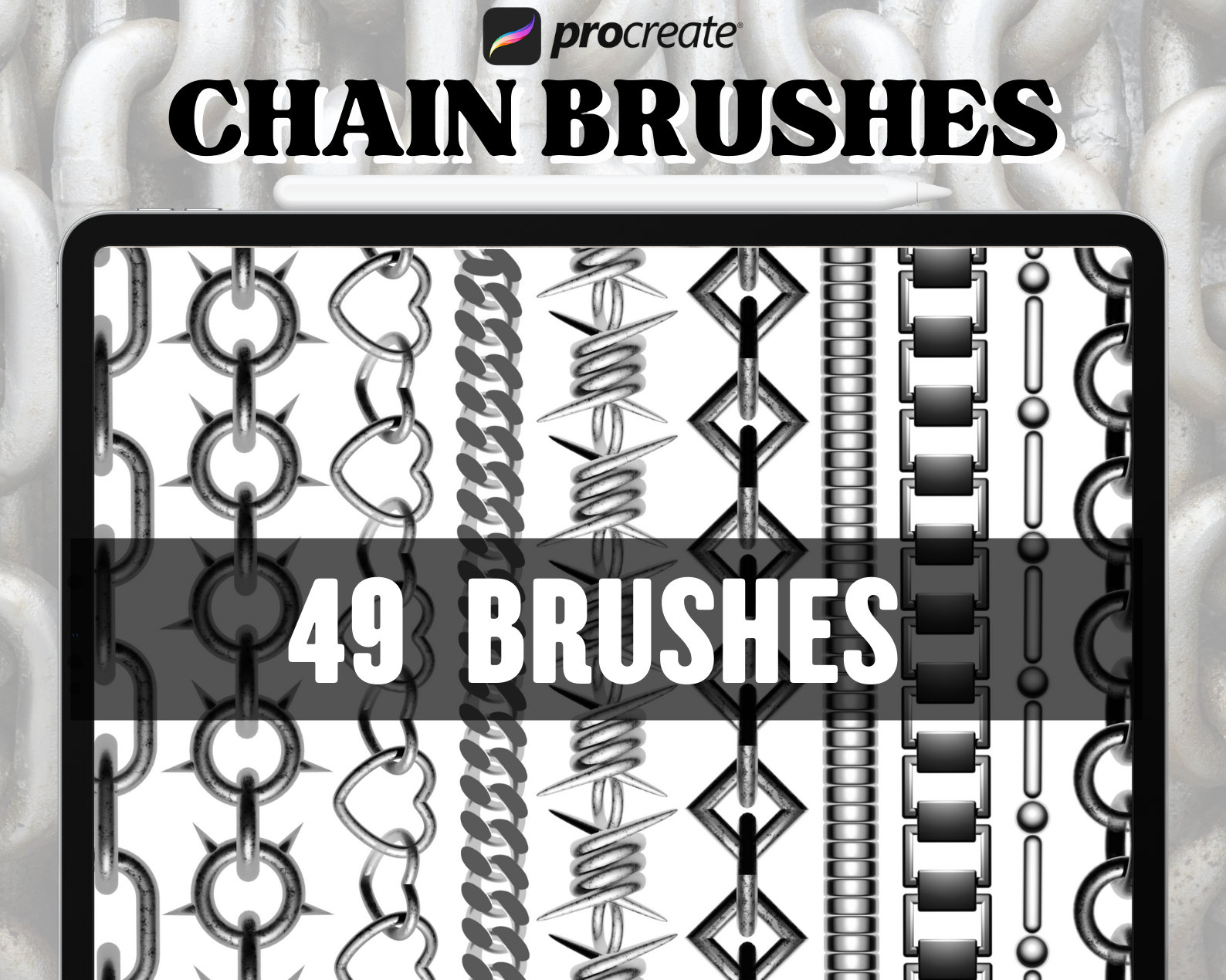 procreate free chain brush