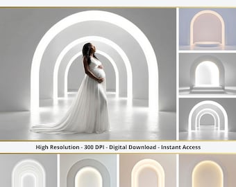 36 White Arch Backdrops, Maternity Backdrop Overlays, Maternity Background, Wedding Backdrops, Photography Backdrops, Photoshop Overlays